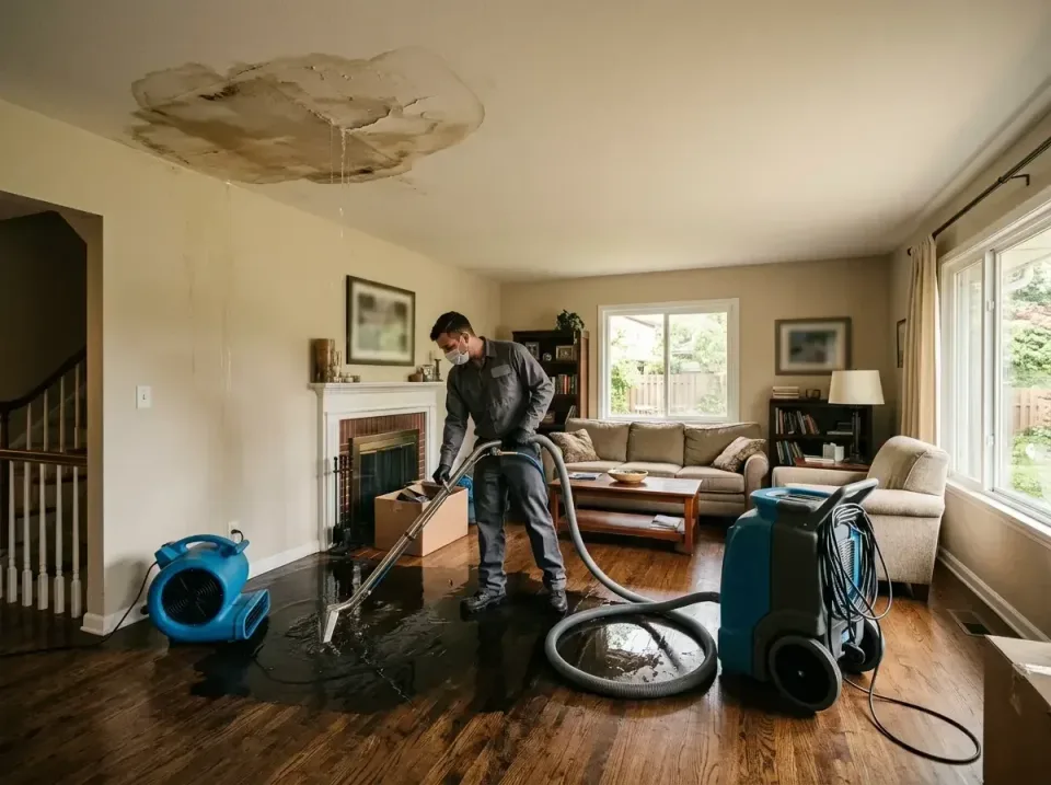 attic-pipe-burst-ceiling-drip-008 — frequently asked questions, Water Damage Restoration & Carpet Care in Bloomer, WI